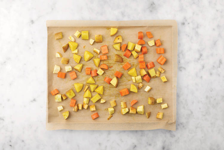 Roast the veggies