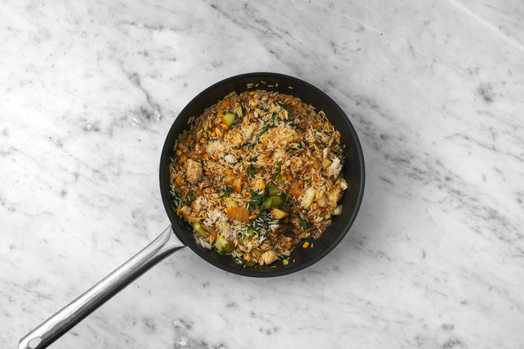 Make the fried rice