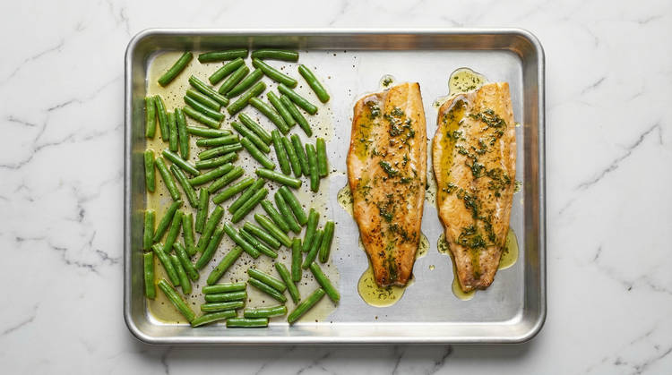 Roast Trout & Green Beans