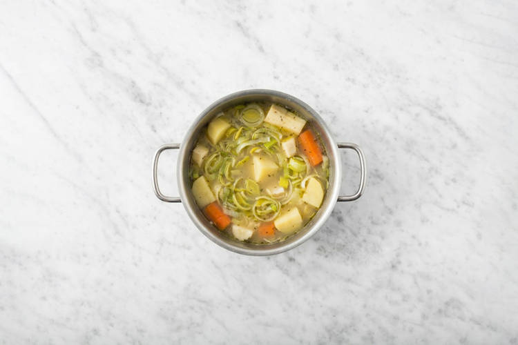 Cook the veggies