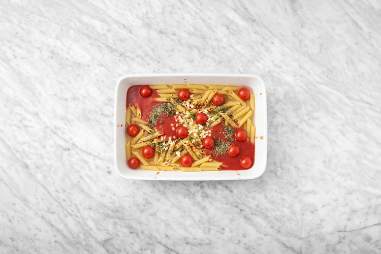 Start the pasta bake