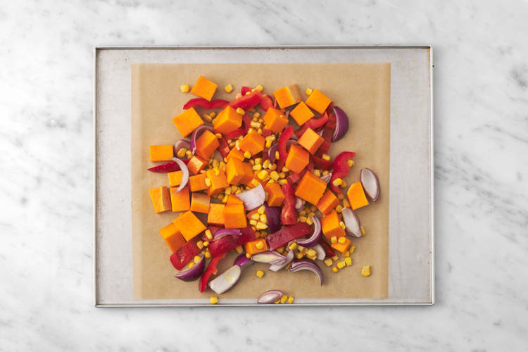 Roast the veggies