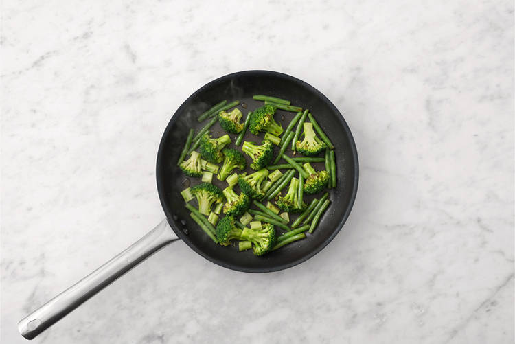 Cook the veggies 