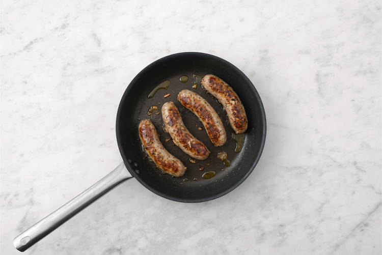 Cook the sausages