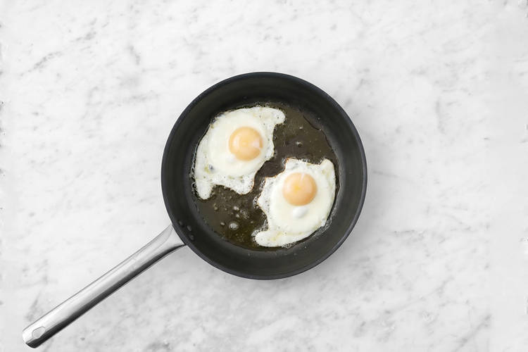 Fry the eggs