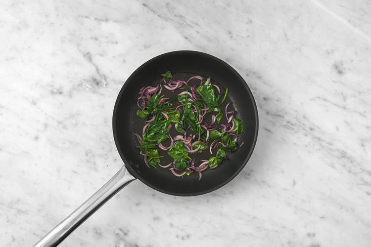 Cook the veggies & the halloumi