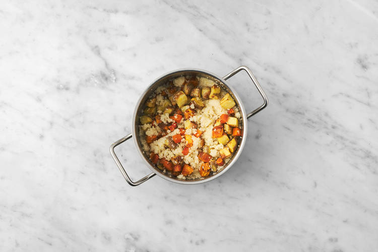 Cook the couscous