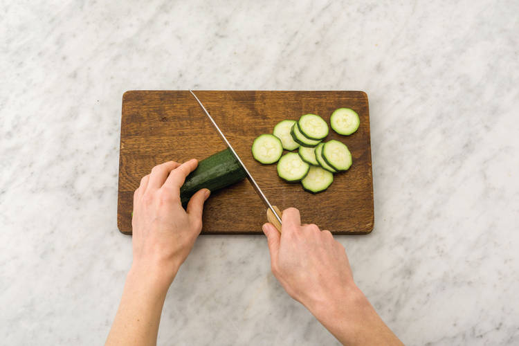 Roast the courgette