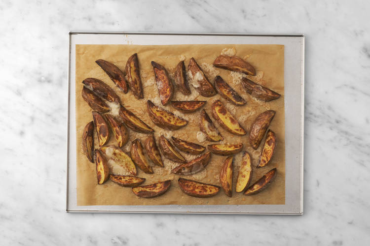 Bake the wedges