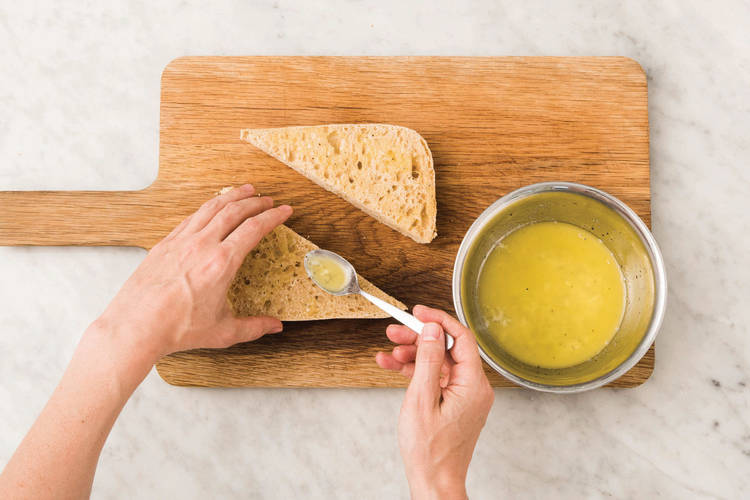 Toast the ciabatta