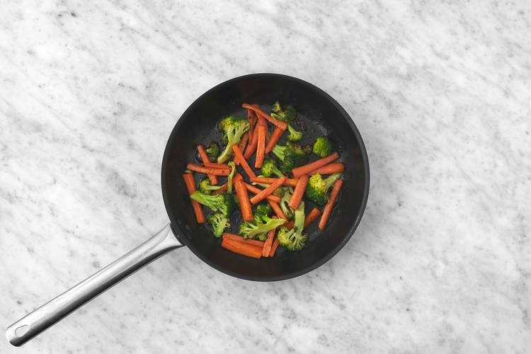 Cook the veggies