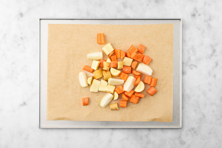 Roast the veggies