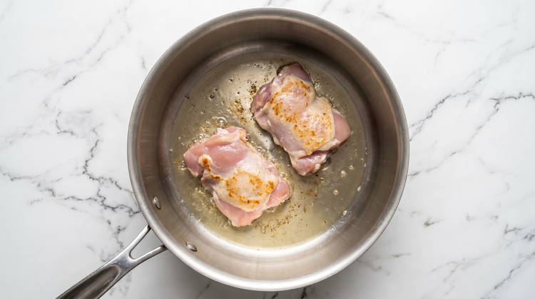 Sear Chicken & Mix Sauce