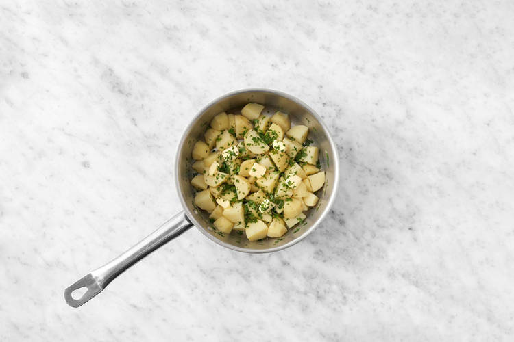 Cook the potatoes