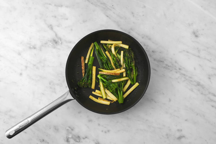 Cook the veggies