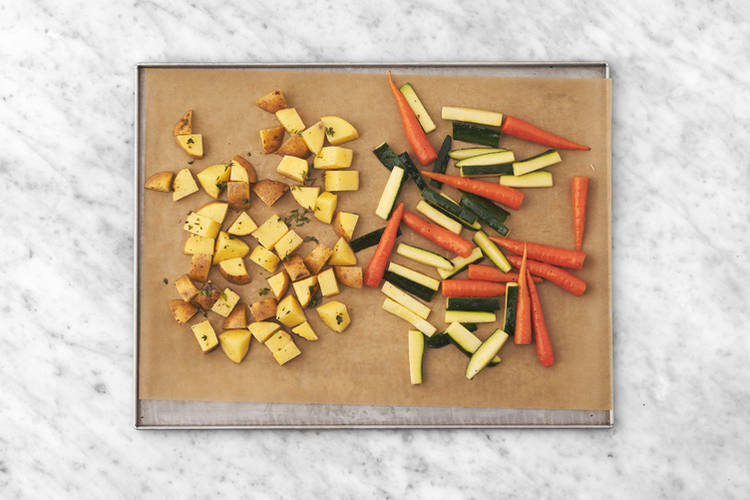 Roast the veggies & potato