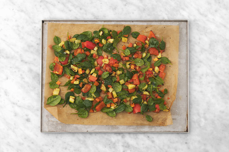 Toss the veggies