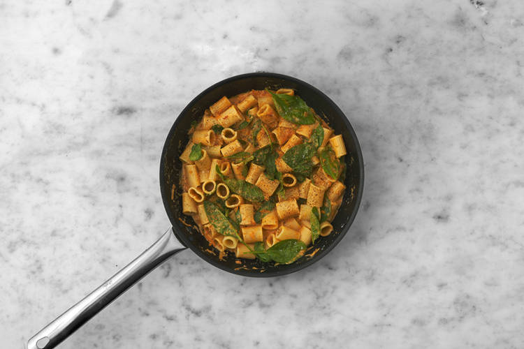 Pasta fertigstellen