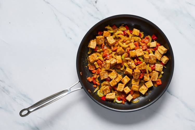 Terminer le tofu kung pao