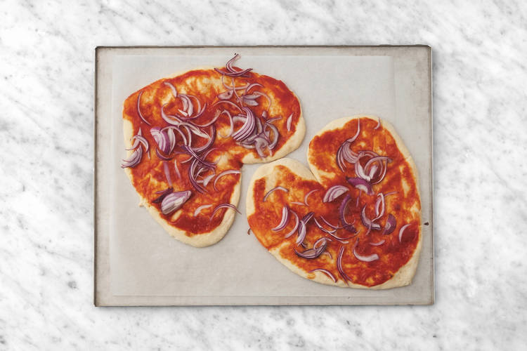 Pizza belegen