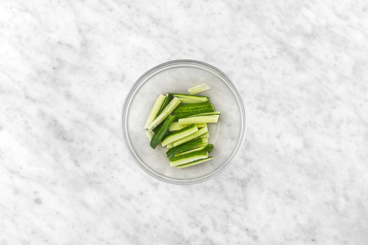 Préparer le concombre