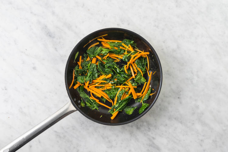 Cook the veggies