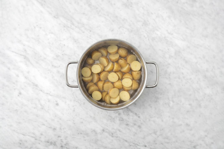 Boil the potatoes 