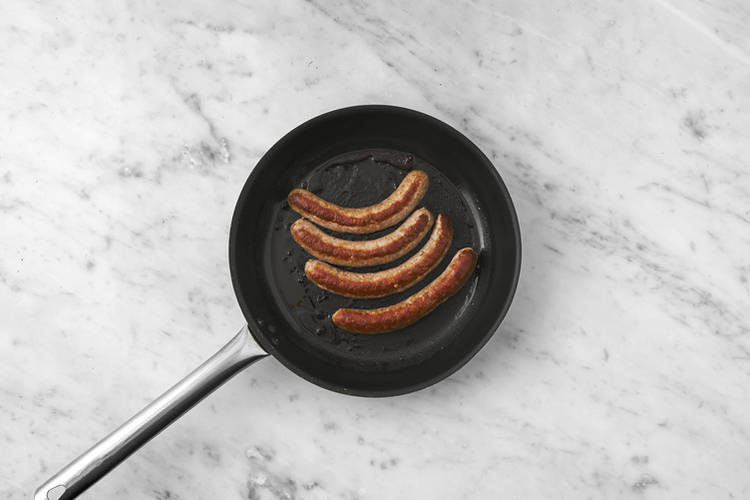Cook the sausages
