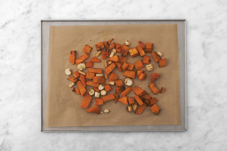 Roast the veggies