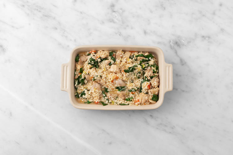 Bake the risotto