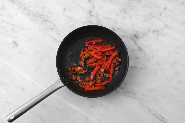 Cuire le chorizo