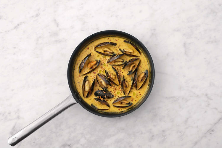 Add the Mussels