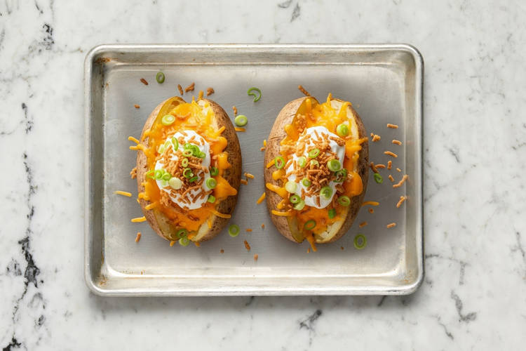 Assemble Baked Potatoes