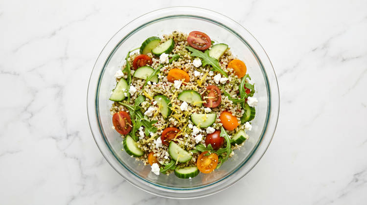 Make Basil Aioli & Grain Salad