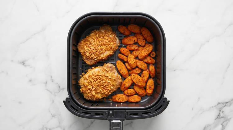Air-Fry Pork & Carrots
