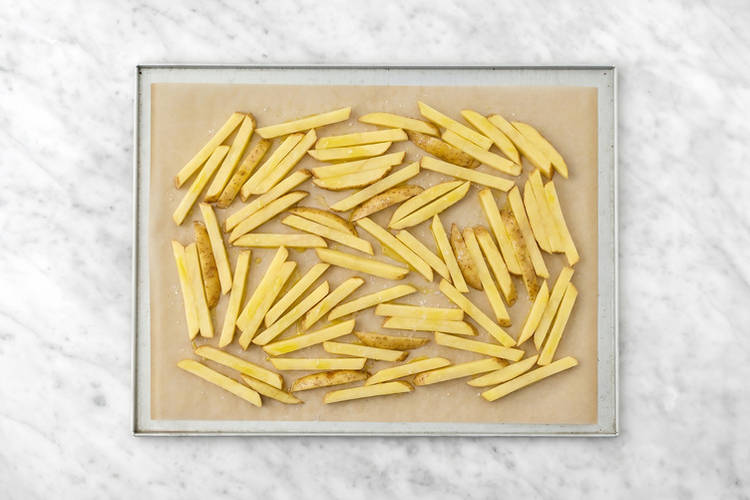 Bake the fries
