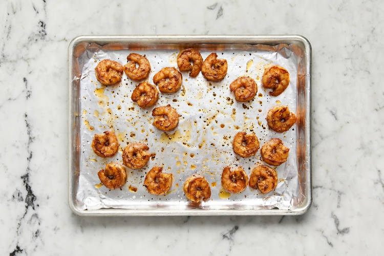 Préparer et griller les crevettes