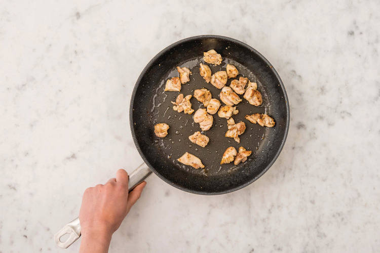 Cook the prawns