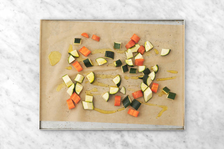 Roast the veggies