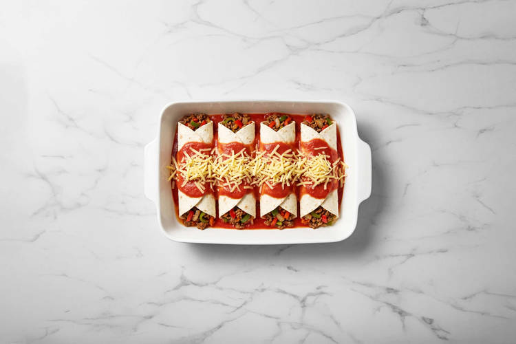 Förbered enchiladas