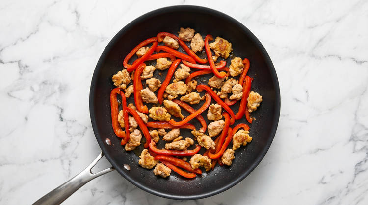 Cook Bell Pepper & Chicken