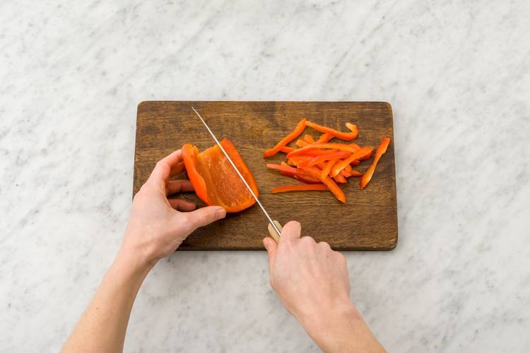 Prep the Bell Pepper