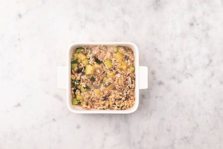 Bake the risotto