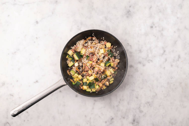 Start the risotto