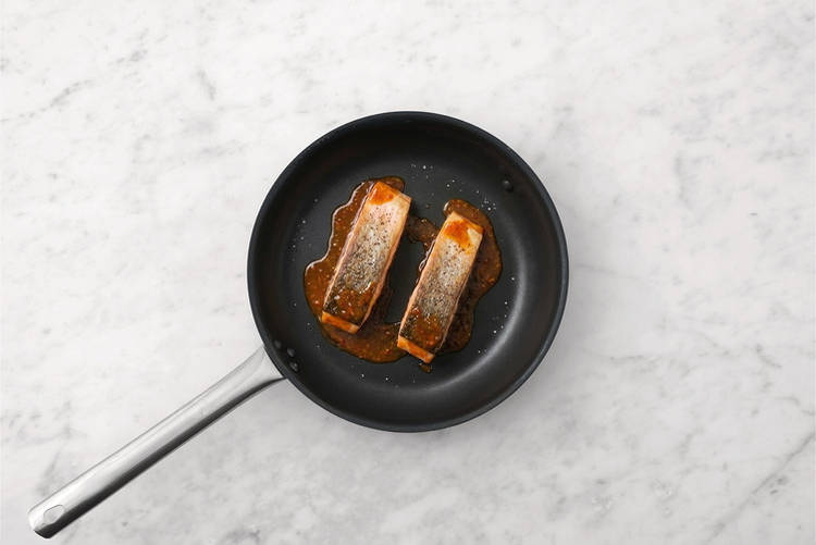 Cook the salmon