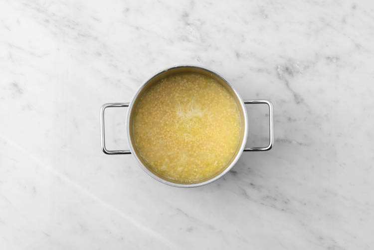 Le couscous perlé au bain