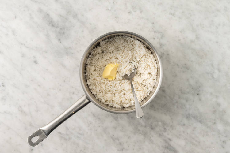 Make the butter rice