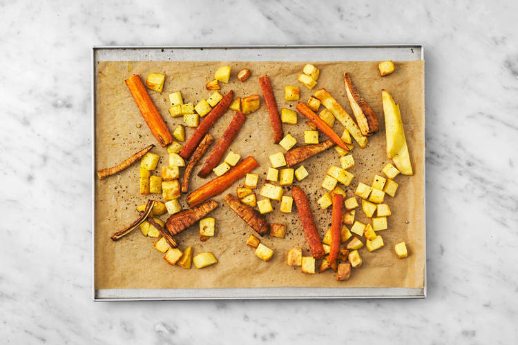 Roast the veggies