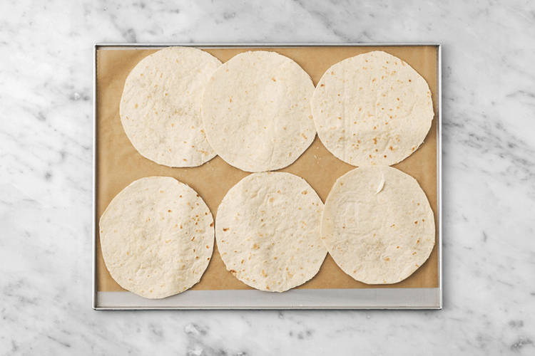 Bake the wraps