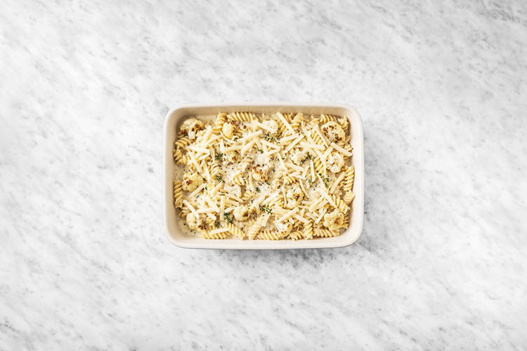 Make the sauce & bake the pasta